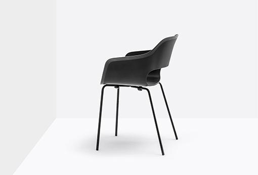 Polypropylene chair with armrests | Babila 2735 by Pedrali