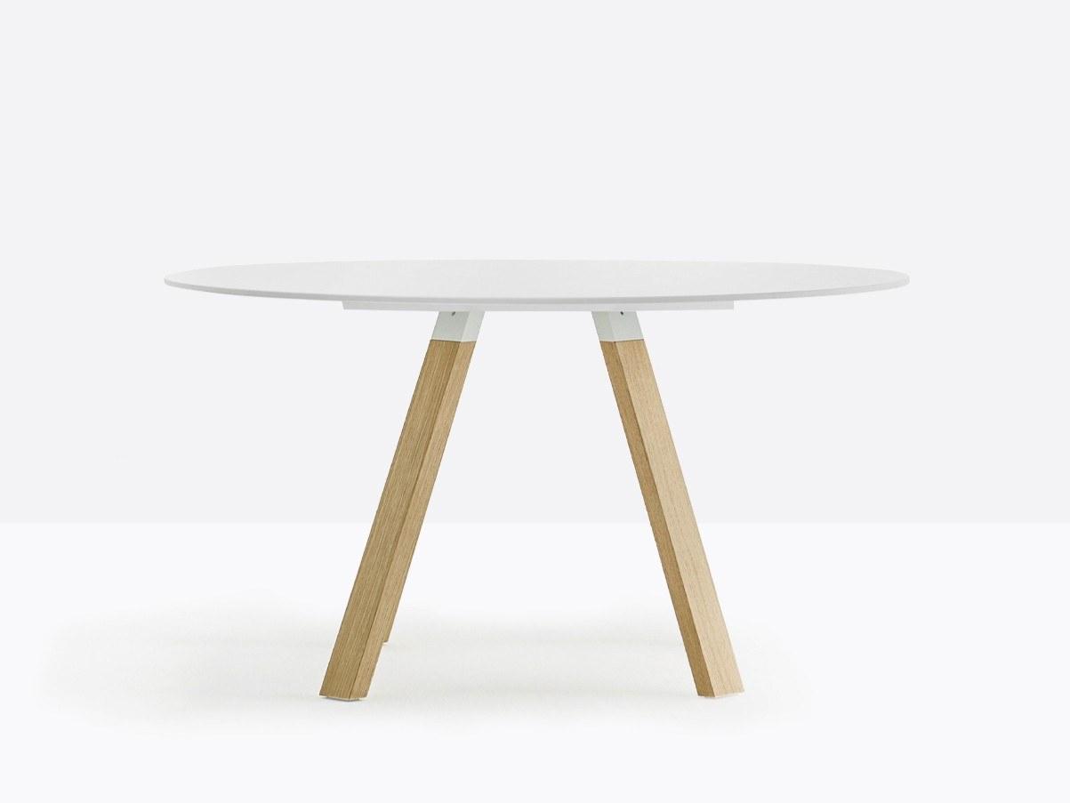 Round wooden table | Arki-table Arkw5 Wood by Pedrali
