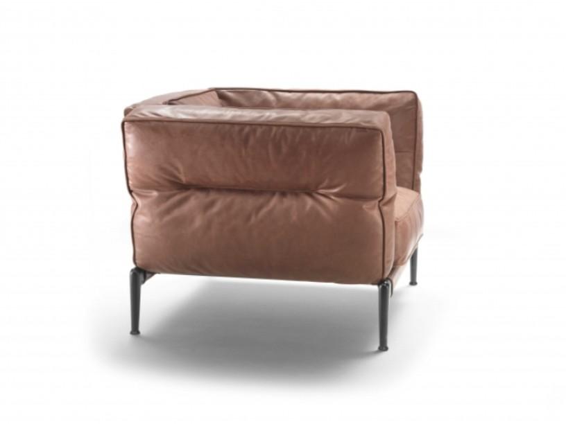 Leather armchair with armrests | Adda by Flexform