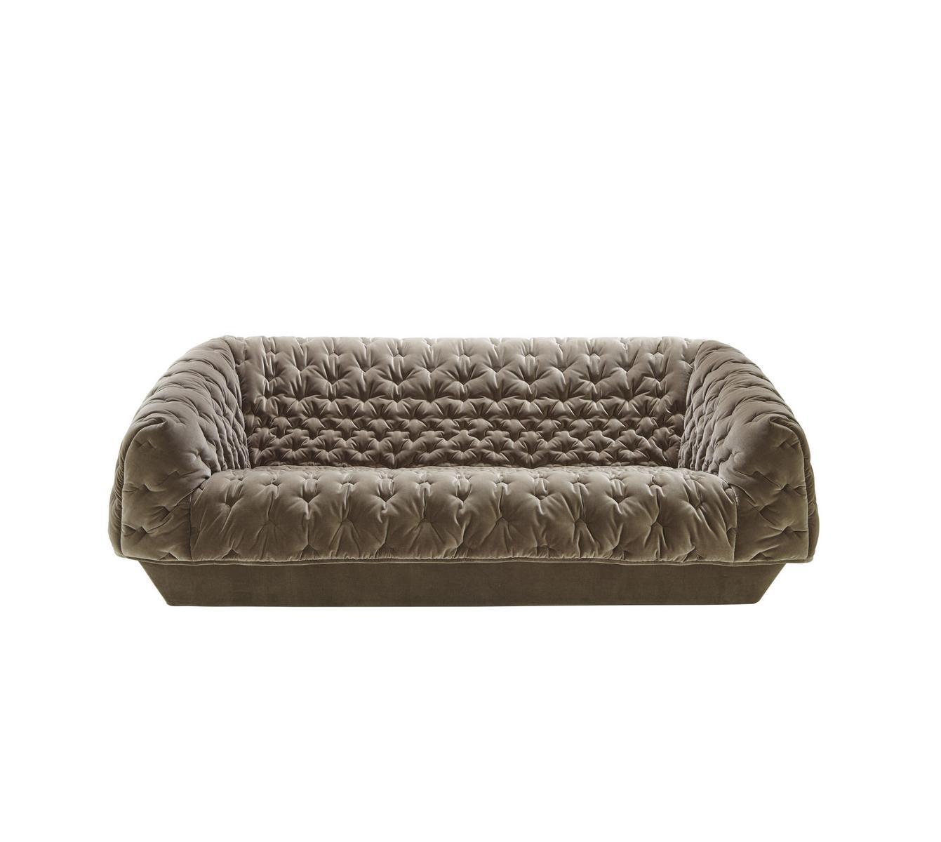 Upholstered 3 seater fabric sofa with removable cover | Cover by Ligne Roset