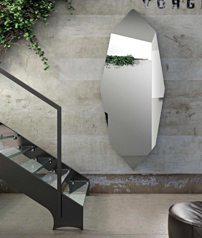Wall-mounted mirror | Prisma by Riflessi