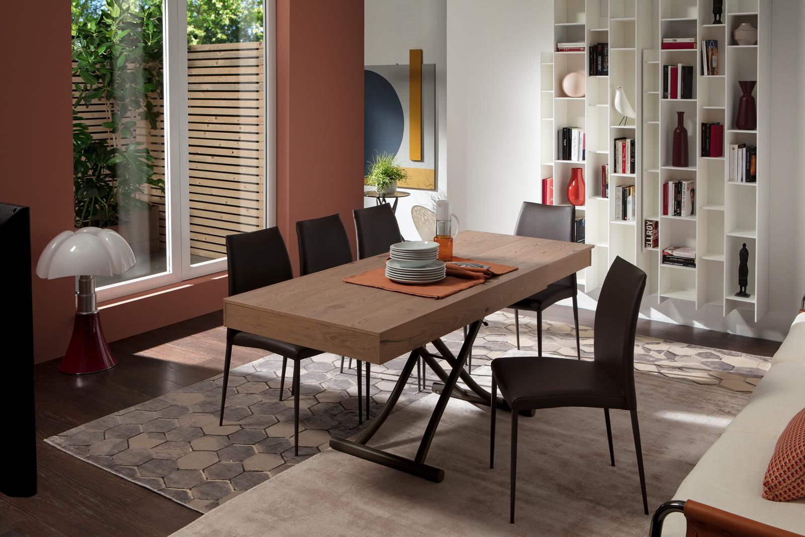 Upholstered Eco-leather chair | Nexus by Ozzio Italia