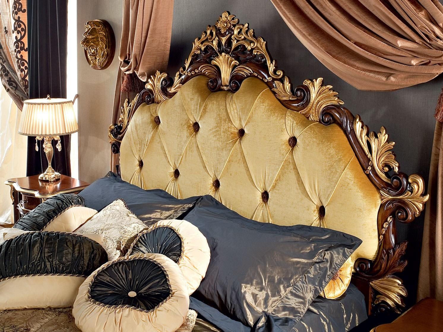 Double bed with high headboard with tufted headboard | 13201 by Modenese Gastone