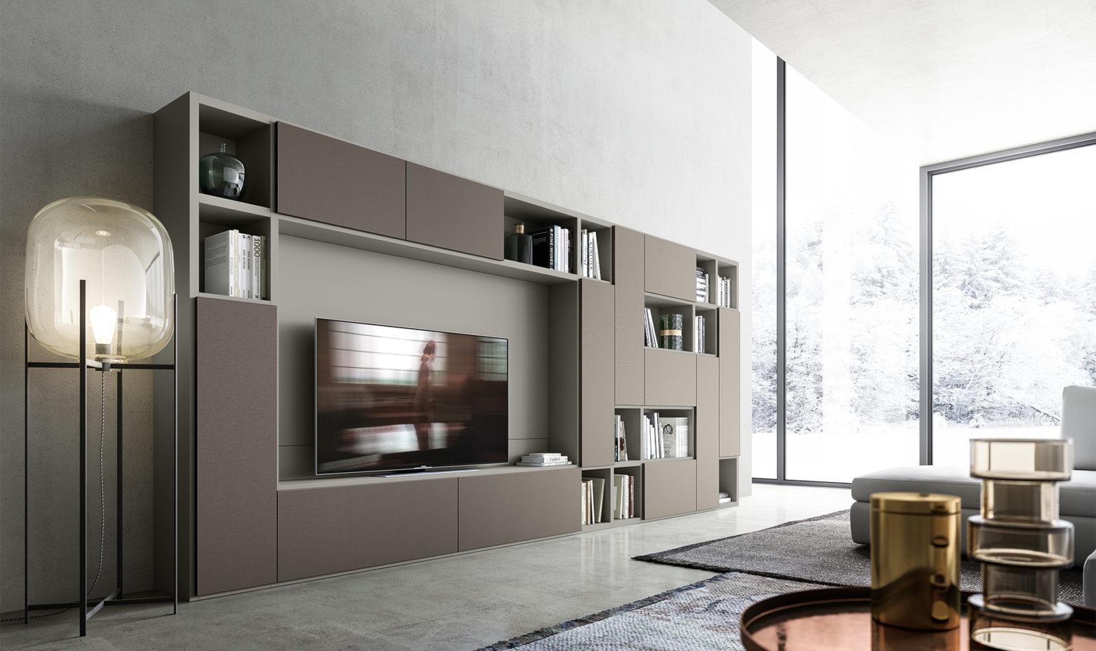 Modular wood storage wall | My Space by ALF Dafre