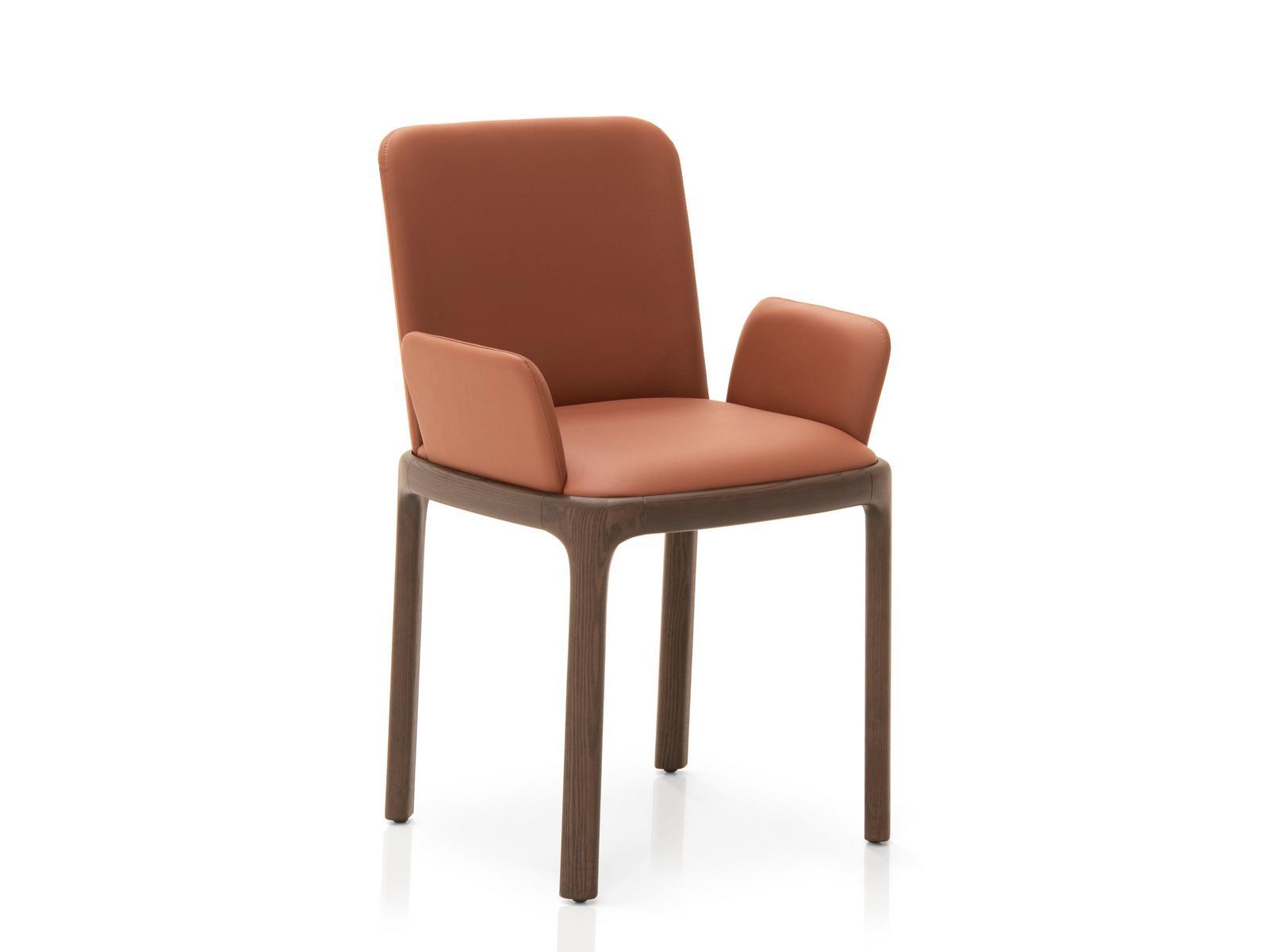 Upholstered leather chair | Inari by Pianca