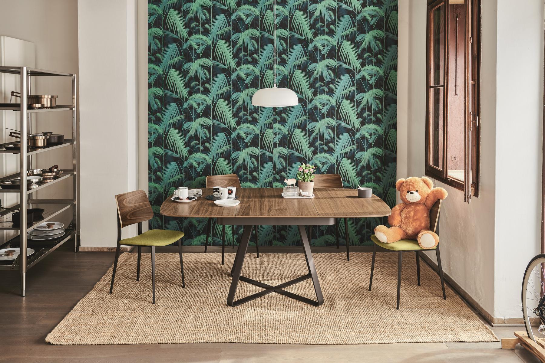 Extending round wooden table | Paul by Midj