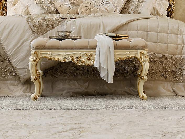Upholstered fabric bench | 14534 by Modenese Gastone
