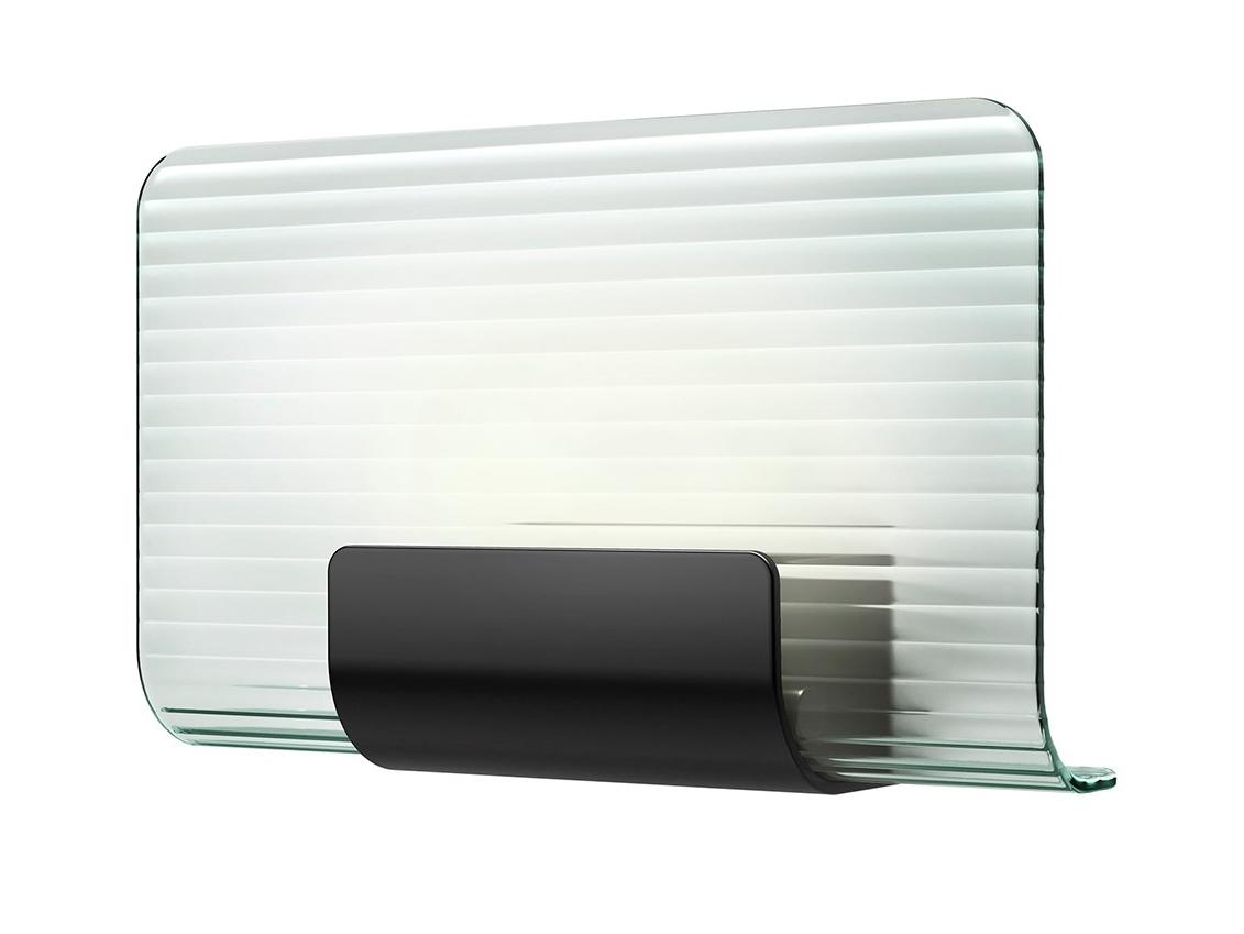 LED glass and aluminium wall light | Nami by Kundalini