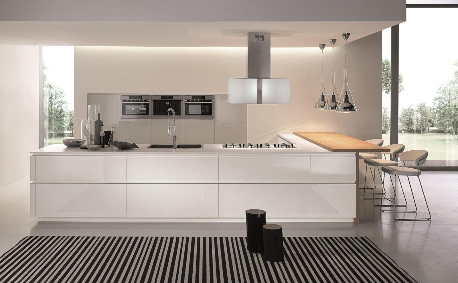 Lacquered kitchen with handles Aster Cucine Atelier