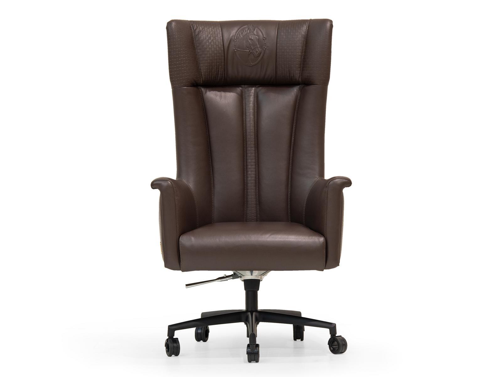 Swivel Deerskin executive chair | Kowloon by Formitalia