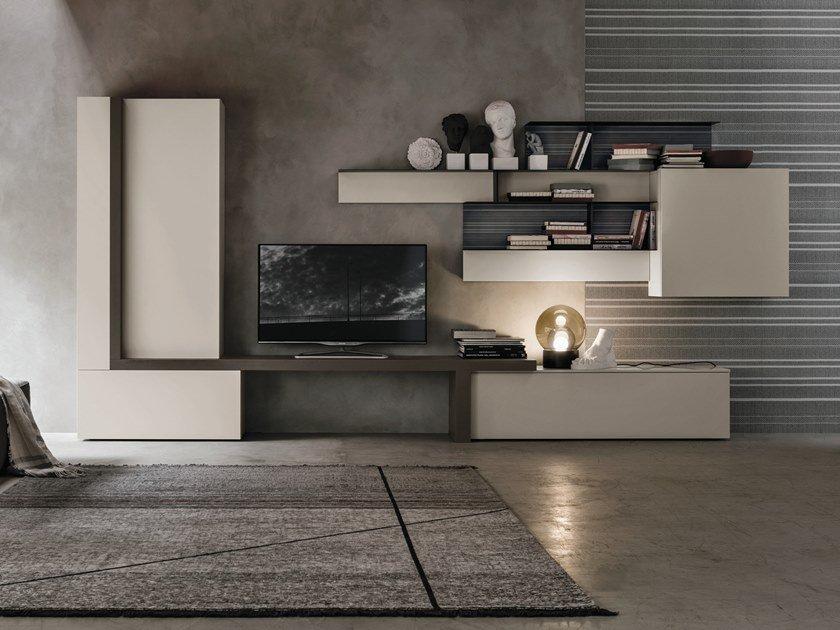 Sectional storage wall | Unit A071 by Tomasella