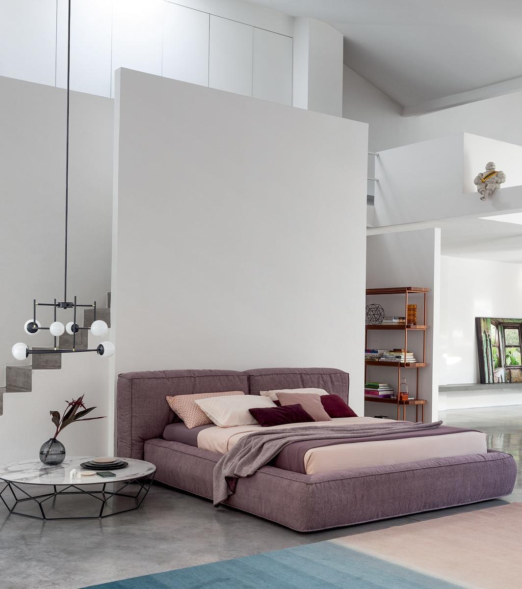 Upholstered bed with removable cover | Fluff by Bonaldo