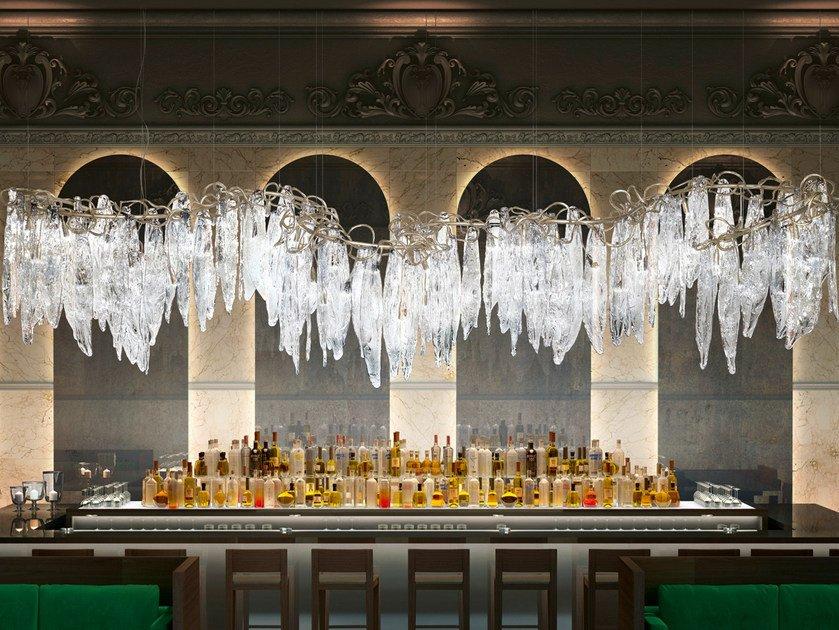 Handmade bronze pendant lamp | Niagara Ct3378/84 by Serip