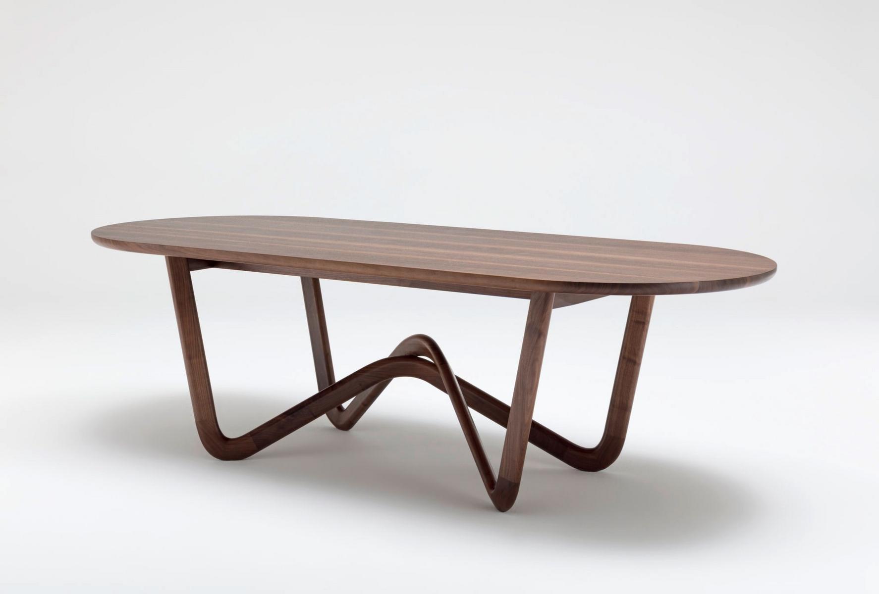 Solid wood table | 988 by Rolf Benz
