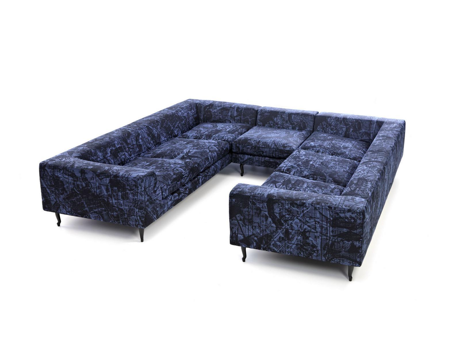 Sectional Dacron® sofa | Zliq Island by Moooi