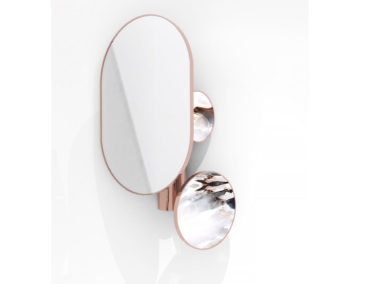 Table-top oval chrome plated mirror | Rebel by Visionnair