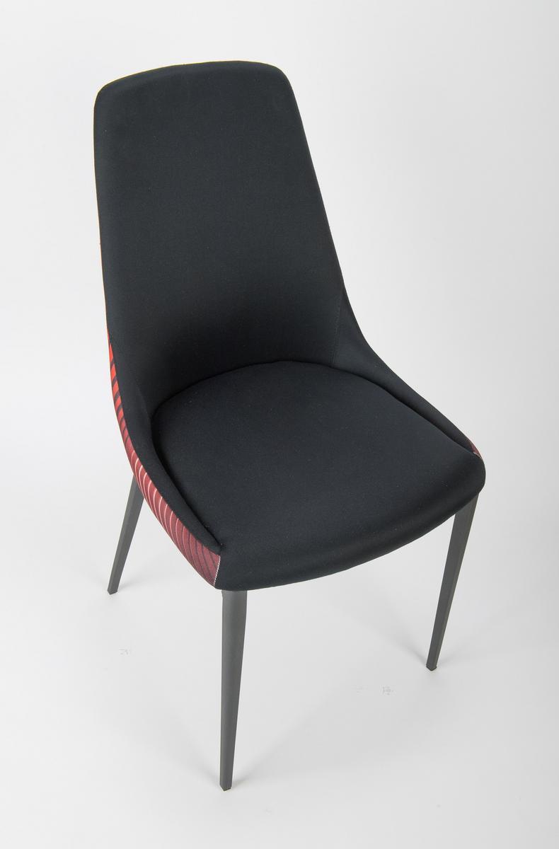 Upholstered high-back fabric chair | Sofia by Riflessi