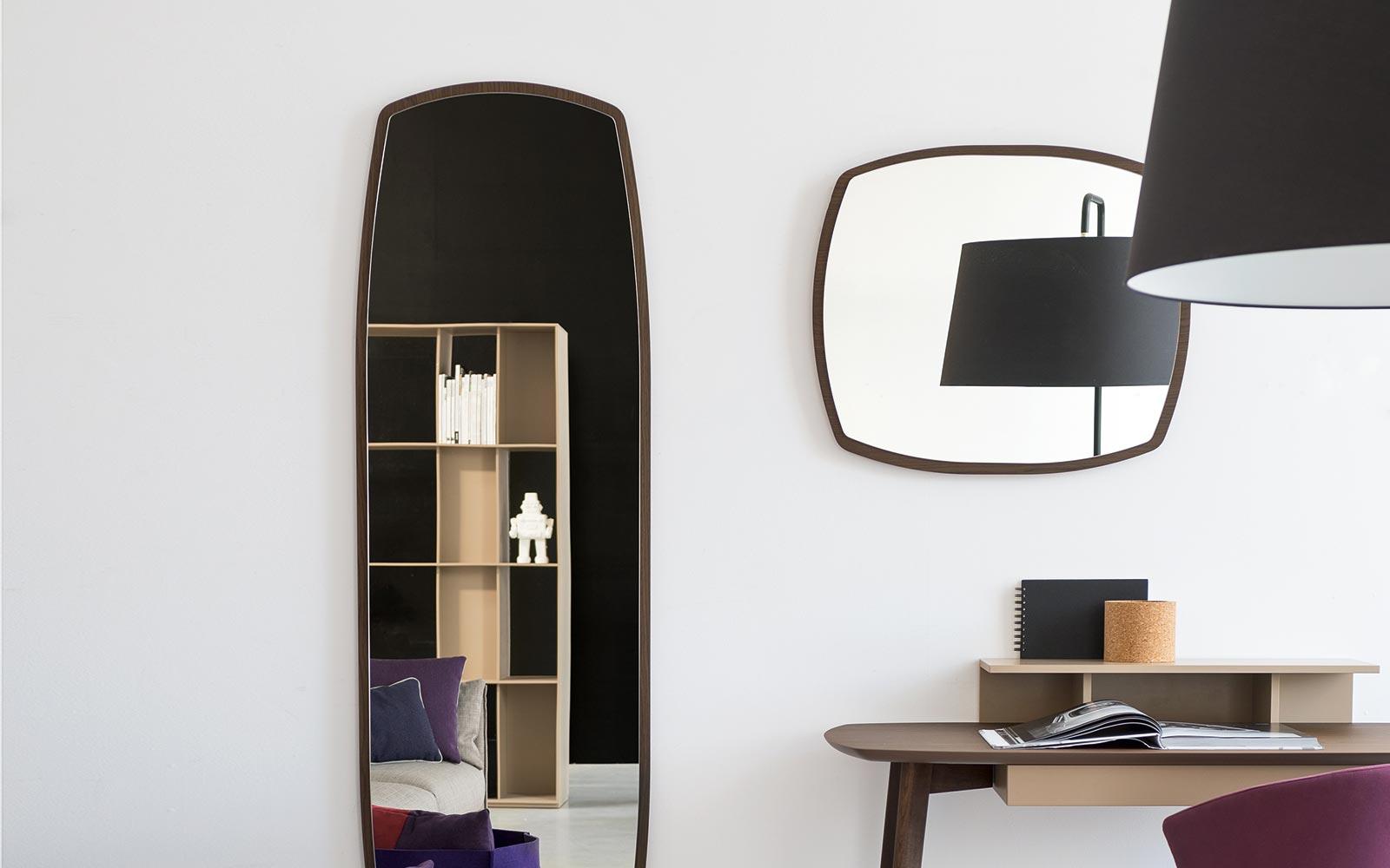 Wall-mounted mirror | Match by Calligaris