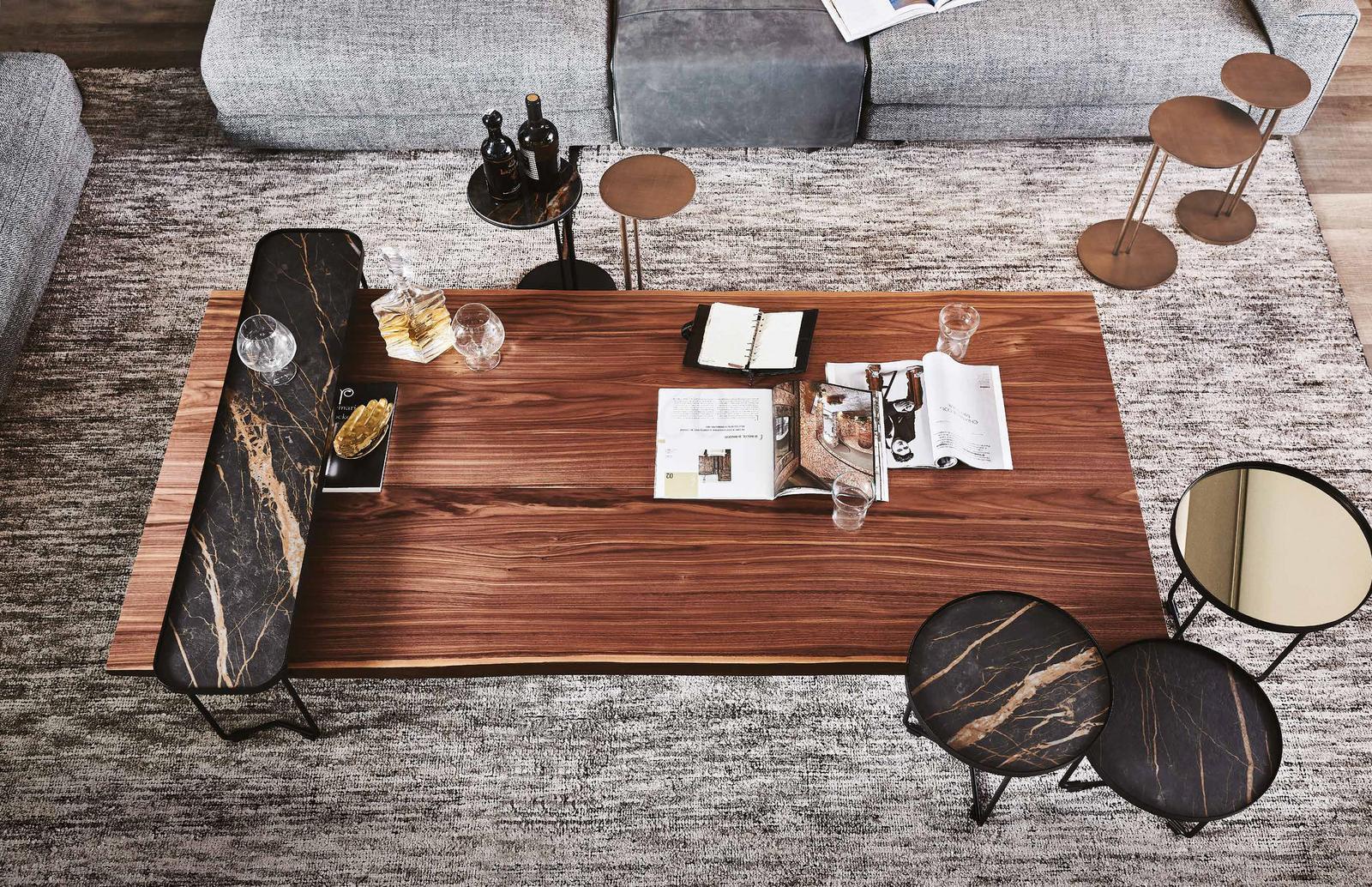 Rectangular wood coffee table | Idem by Cattelan Italia