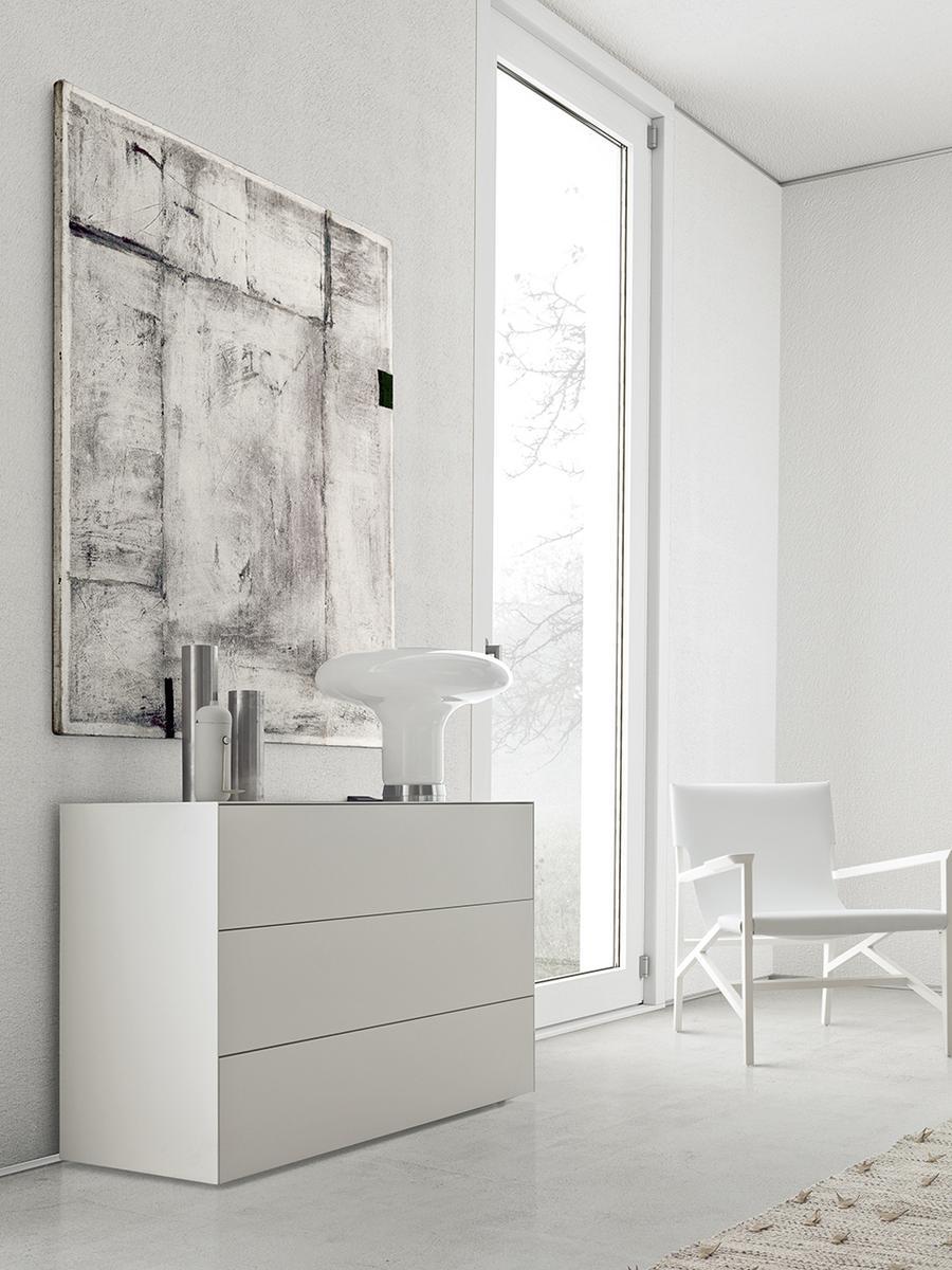 Wooden chest of drawers with integrated handles | Norma by Pianca