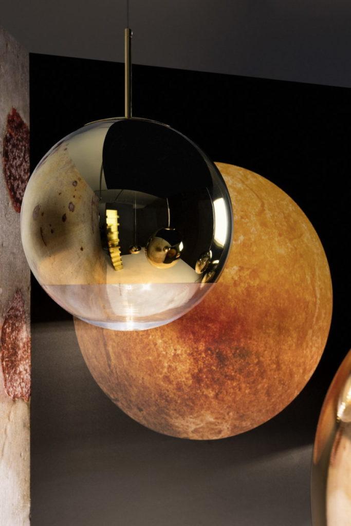 Glass pendant lamp in a contemporary style | Mirror Ball by Tom Dixon