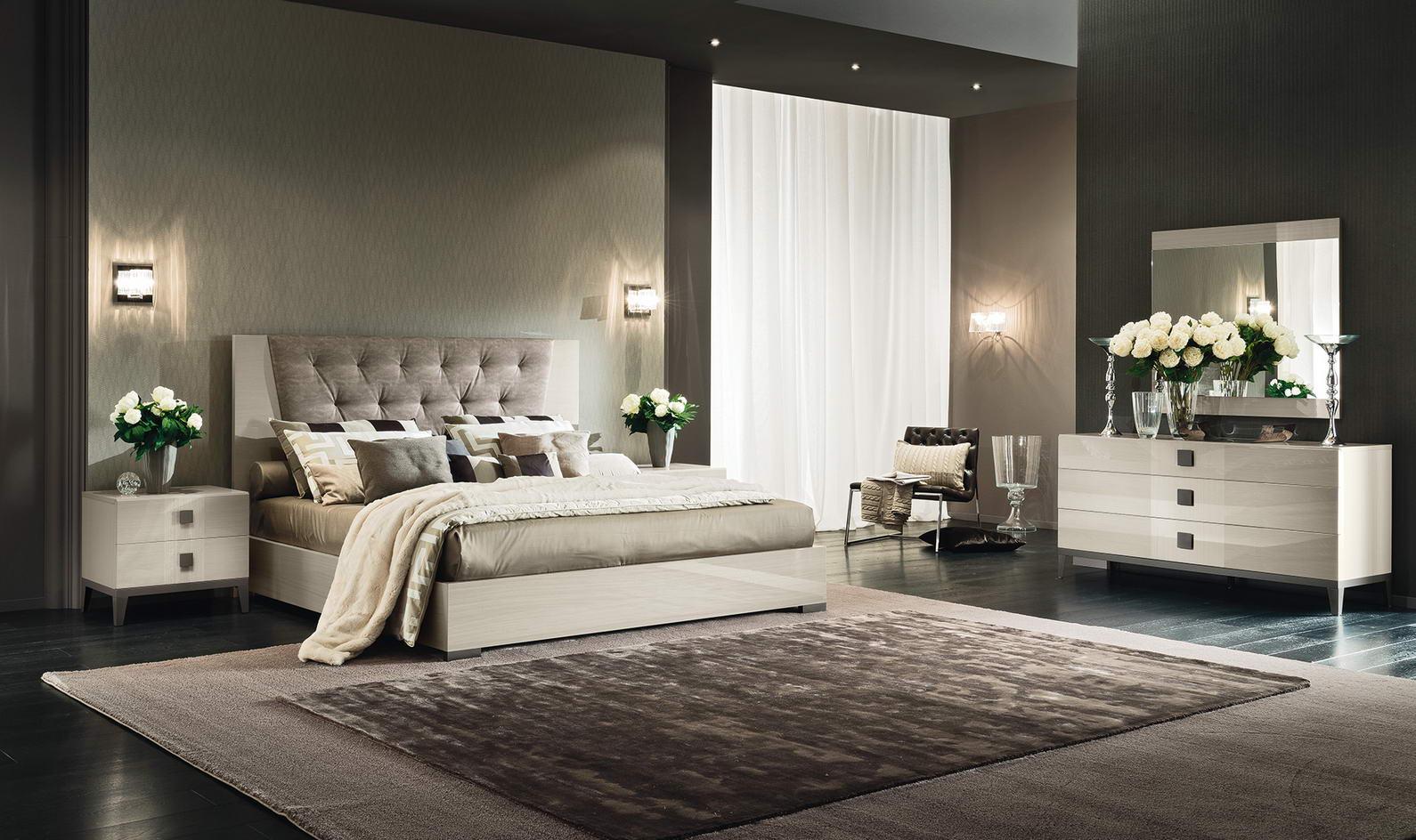 Eco-leather bedroom set | Mont Blanc by ALF Italia