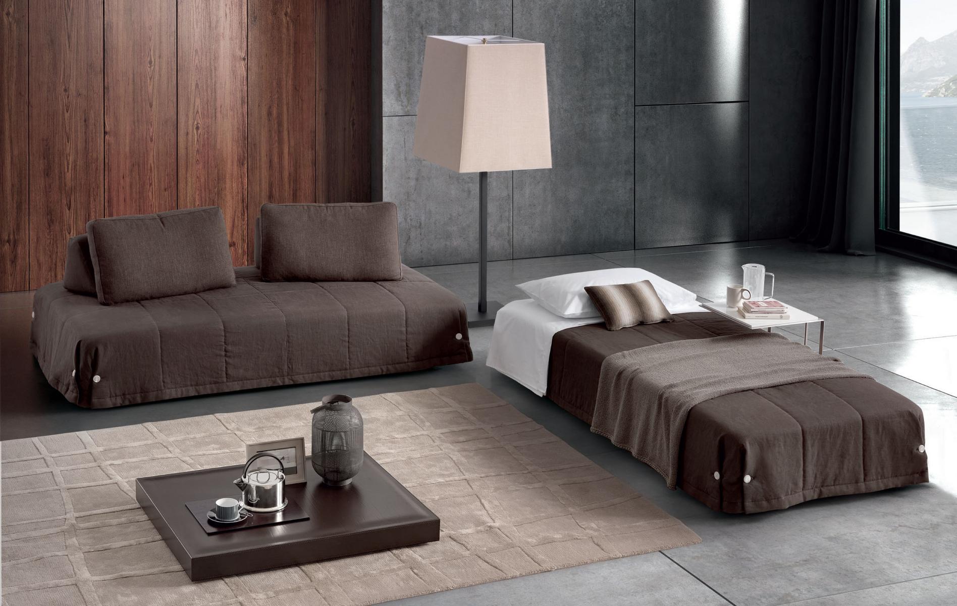 Fabric sofa bed with removable cover | Ghost by Dema