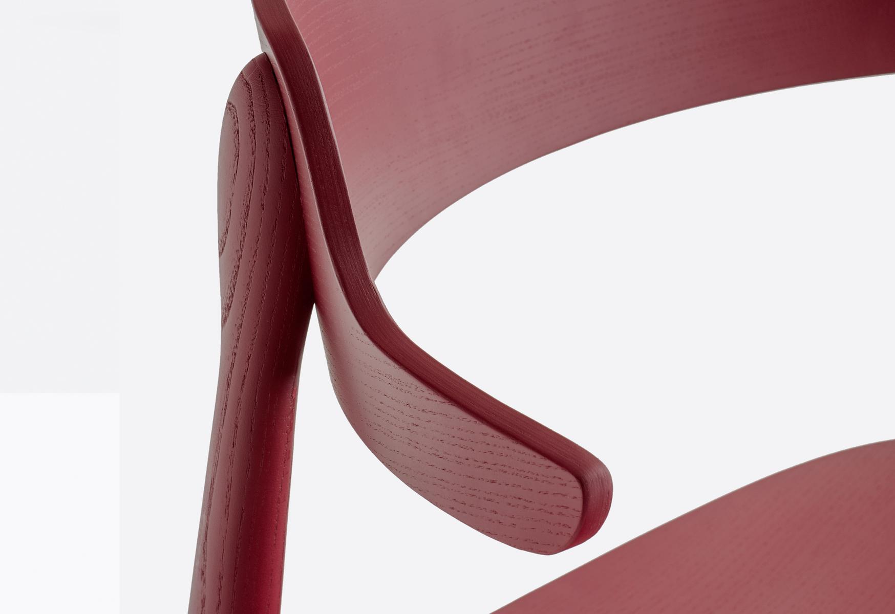 Ash restaurant chair with armrests | Nemea 2825 by Pedrali