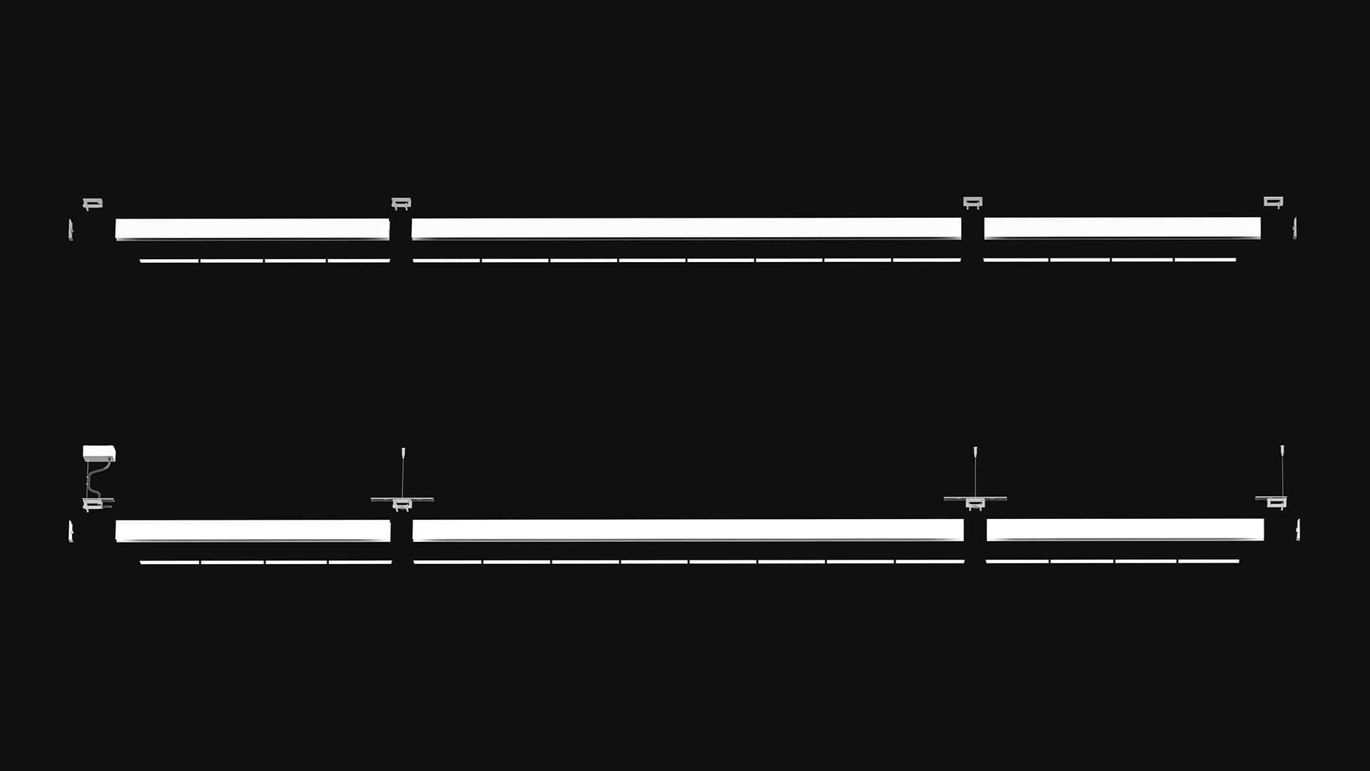 Linear lighting profile | A.39 Suspension/ceiling Controlled by Artemide