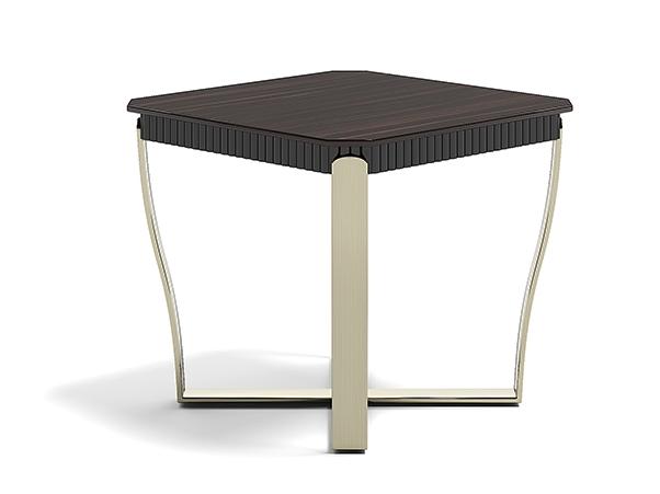 Square steel and wood coffee table | Aristo Lq by Capital Collection