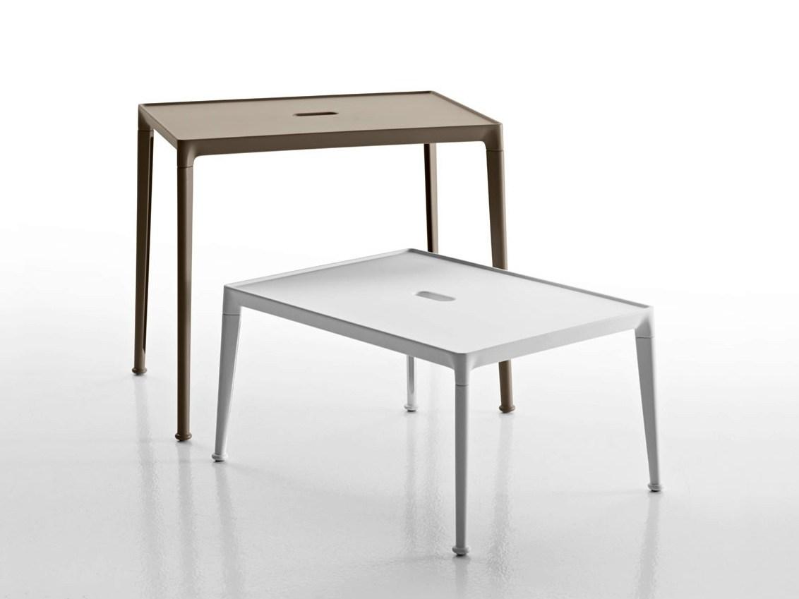 Rectangular aluminium garden side table | Mirto Outdoor by B&B Italia