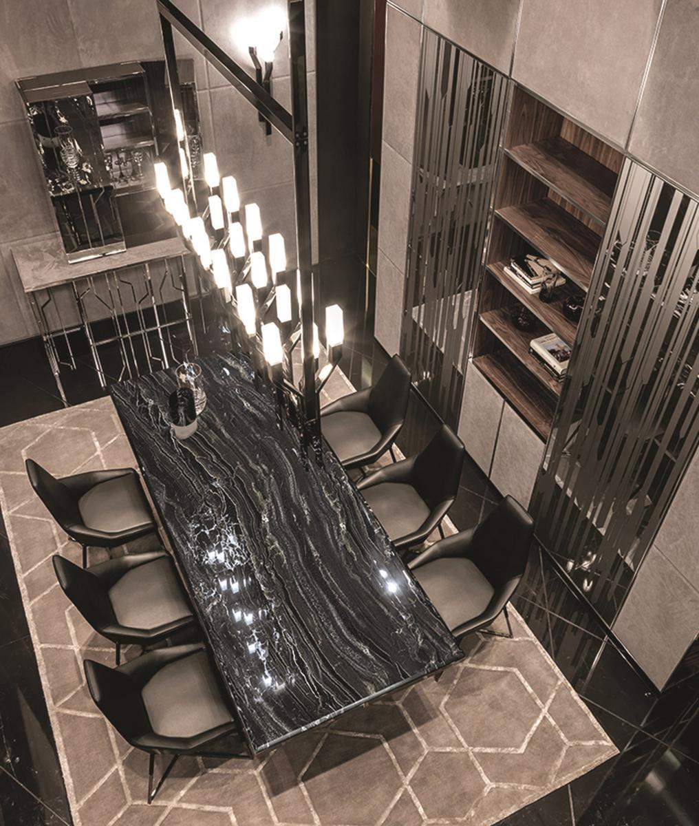 Rectangular metal table | Ginza by Longhi