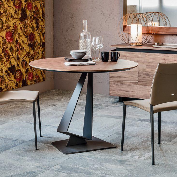 Round metal table | Roger by Cattelan Italia