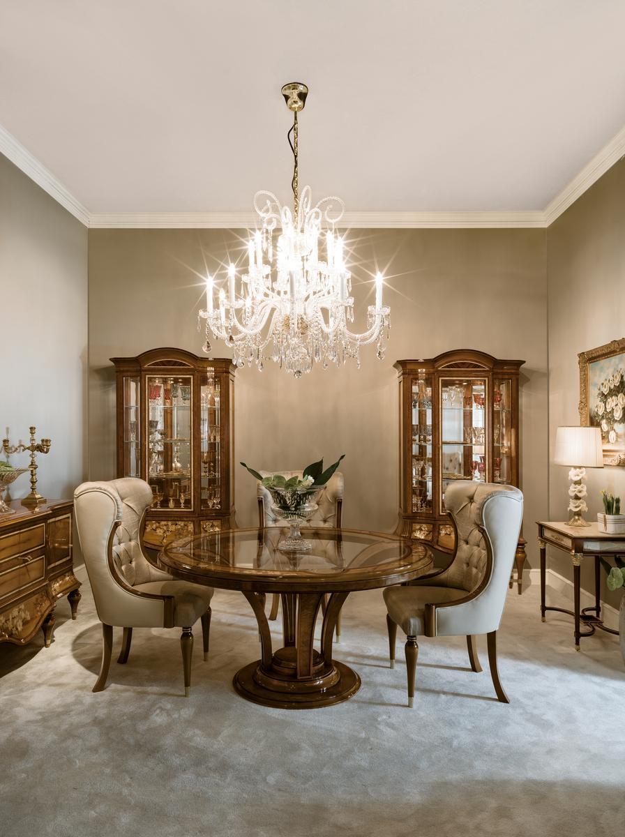 Tufted upholstered high-back fabric chair | 1430 by Ezio Bellotti