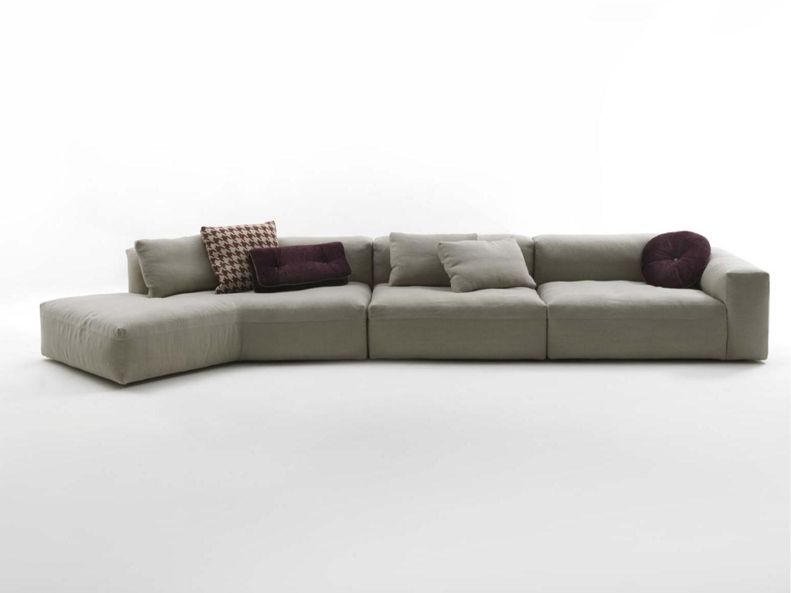Sectional fabric sofa | Cooper by Frigerio