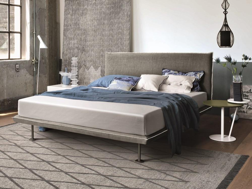 Upholstered fabric double bed | Bravo by Tomasella