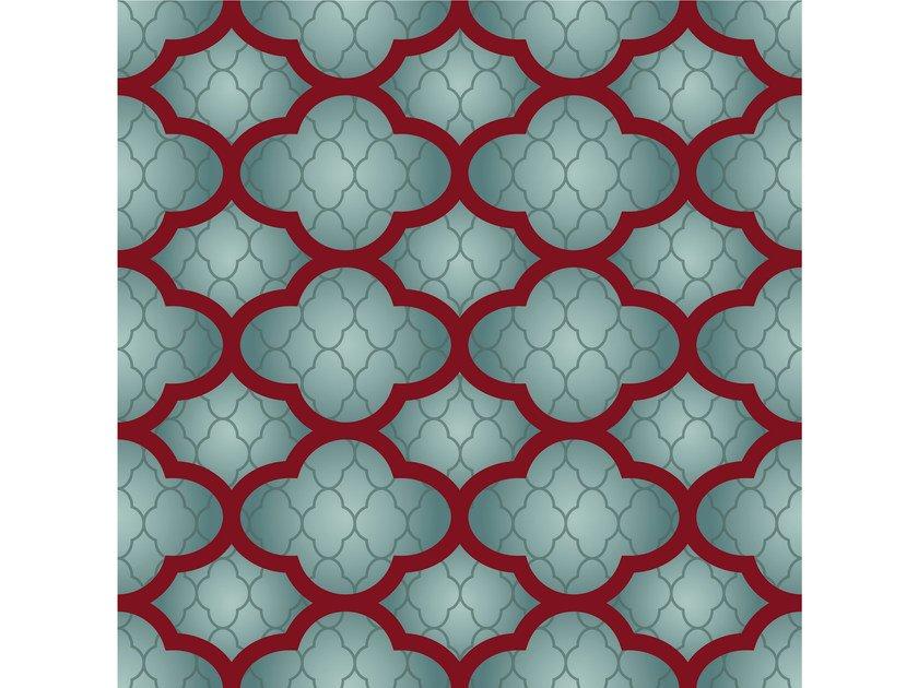 Square fabric rug with geometric shapes | Clouds by Moooi