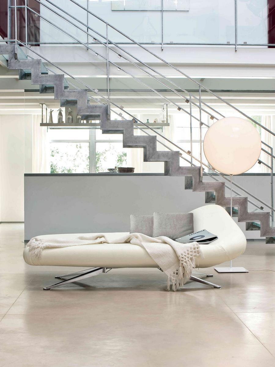 Upholstered fabric day bed | Papillon by Bonaldo