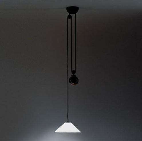 Direct light halogen pendant lamp | Aggregato Saliscendi Cono by Artemide