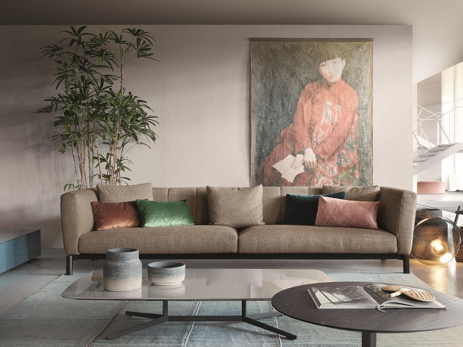 Fabric sofa | Warp by Lema