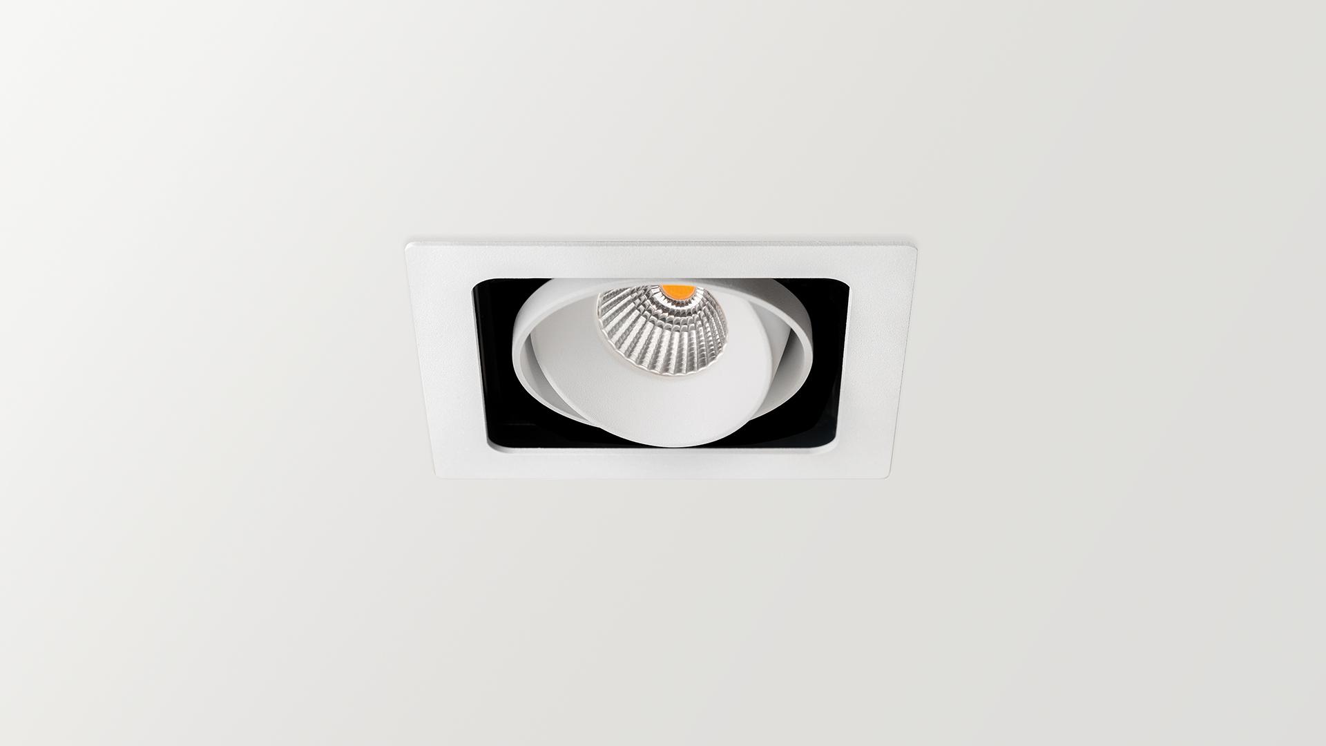 LED adjustable square spotlight | Twist by Arkoslight