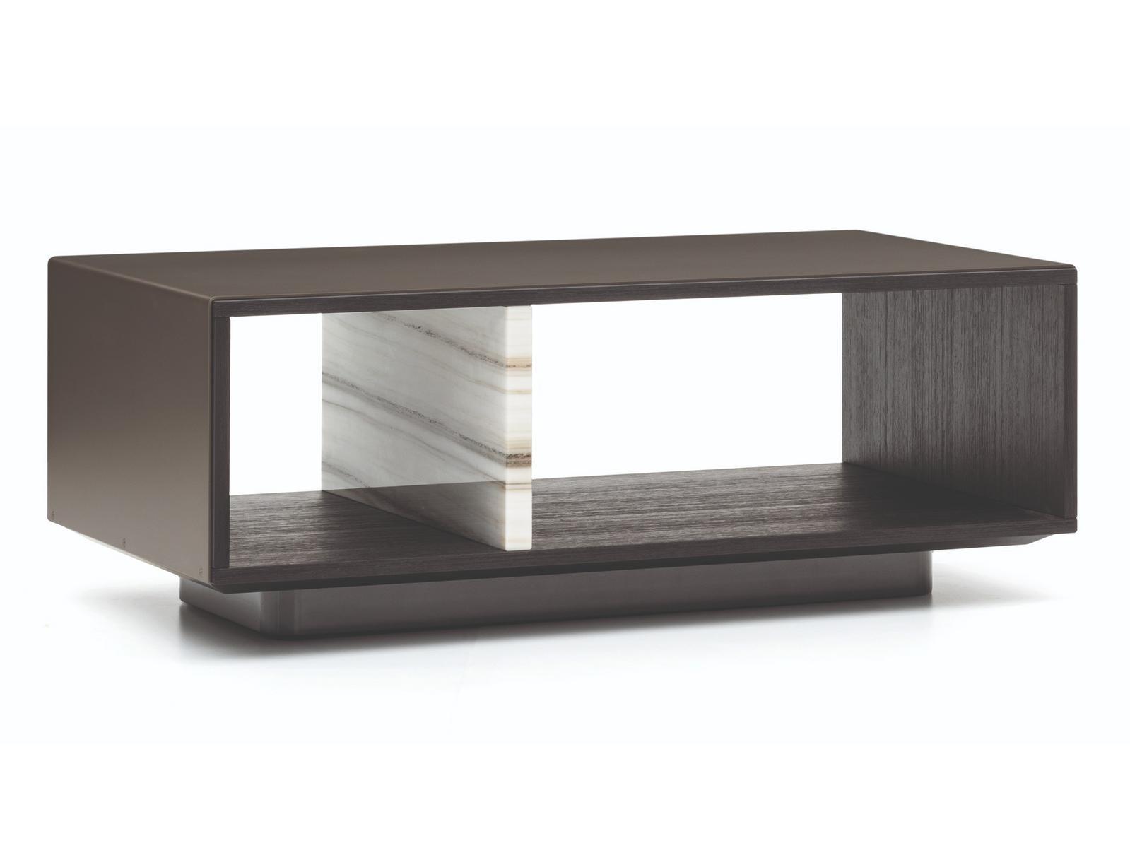 Low coffee table with storage space | Amber by Minotti