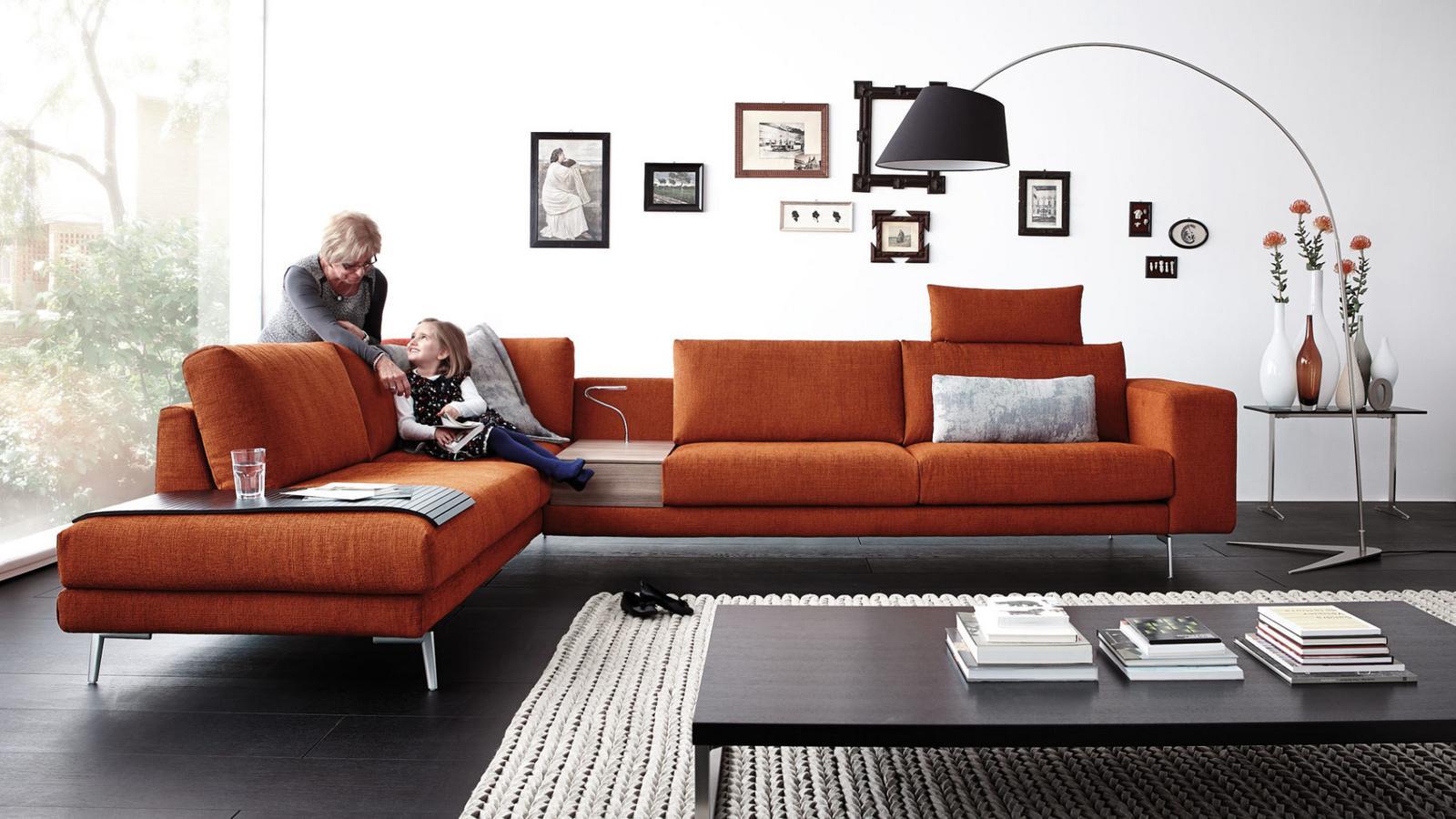 Corner nabuk sofa | Omega by Koinor