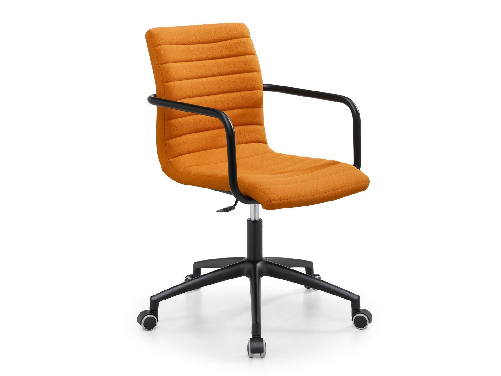 Fabric office chair with castors | Star Dpb by Midj