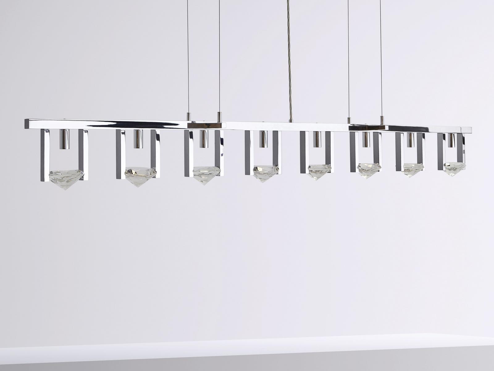 Direct light metal pendant lamp with crystals | Elements Of Love H8l by Ilfari