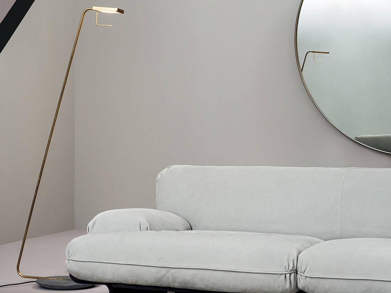 LED adjustable metal floor lamp | Blade by Baxter