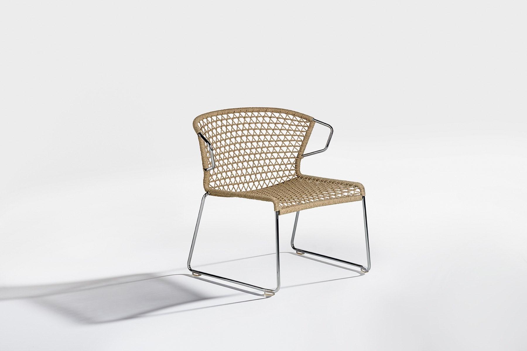 Garden armchair with armrests | Vela by Potocco