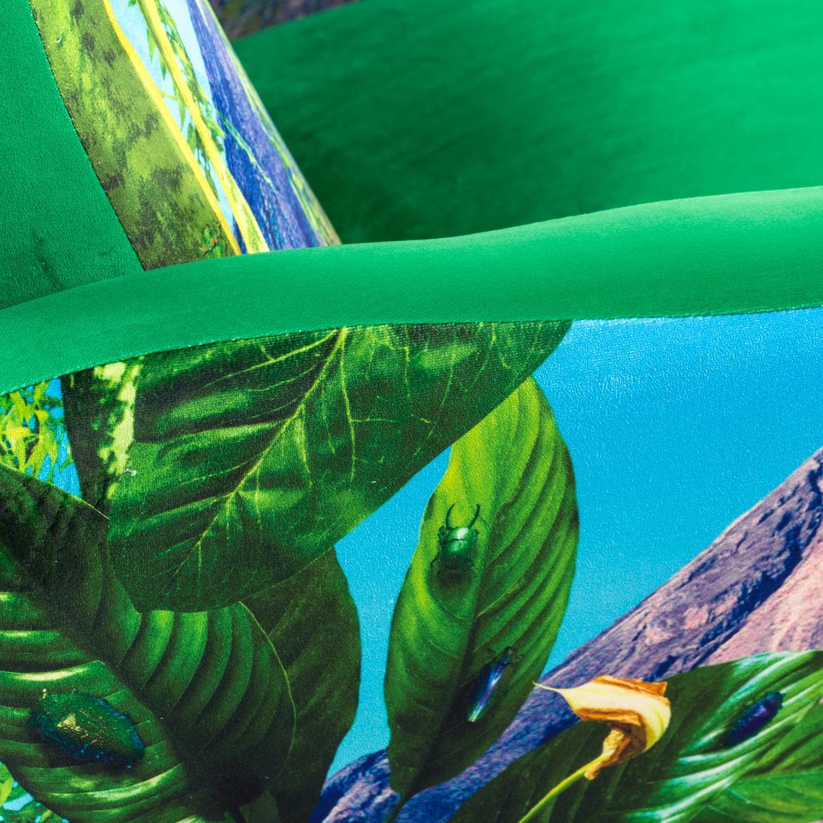 Fabric armchair with armrests | Volcano by Seletti