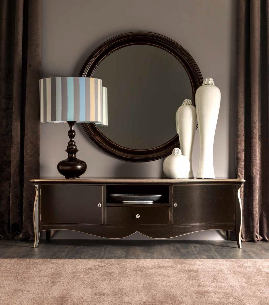 Wall-mounted framed round mirror | Luisa by Corte Zari