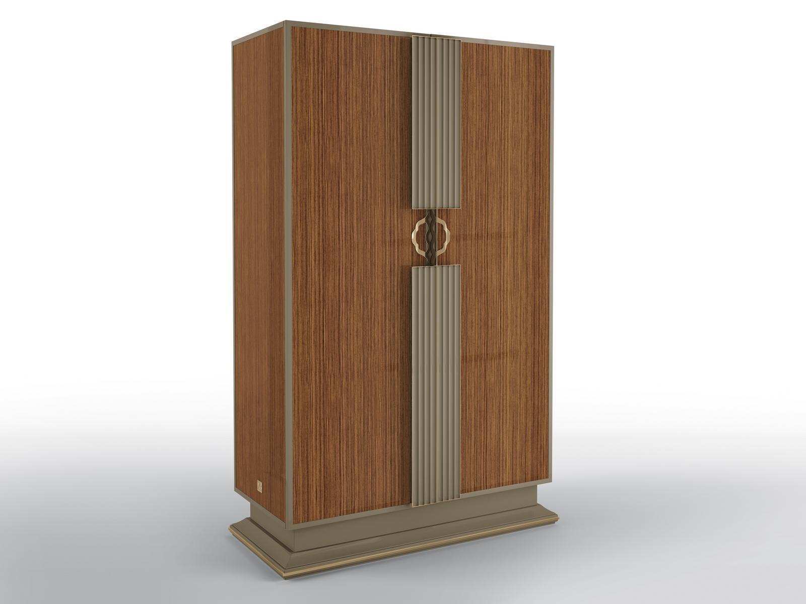 Walnut wardrobe | Concorde by Bruno Zampa